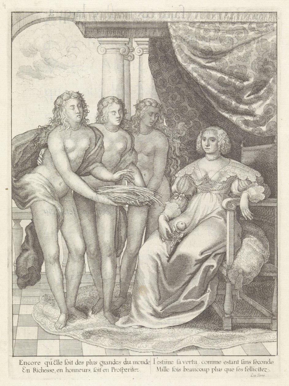 Portret Amalii van Solms Historia wkroczenia Królowej Matki Króla Najbardziej Chrześcijańskiego do Zjednoczonych Prowincji Niderlandów. (tytuł serii) autorstwa Wenceslaus Hollar