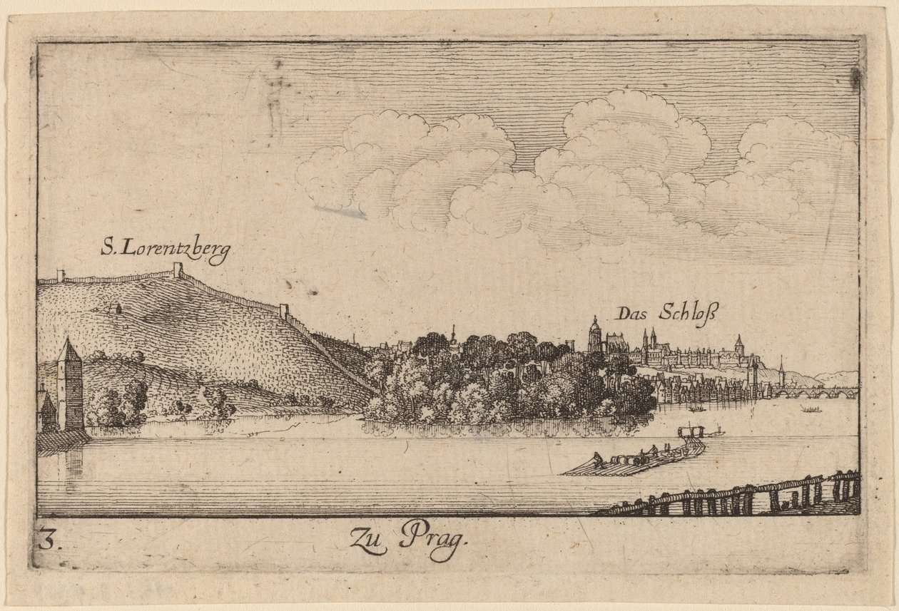 Praga autorstwa Wenceslaus Hollar