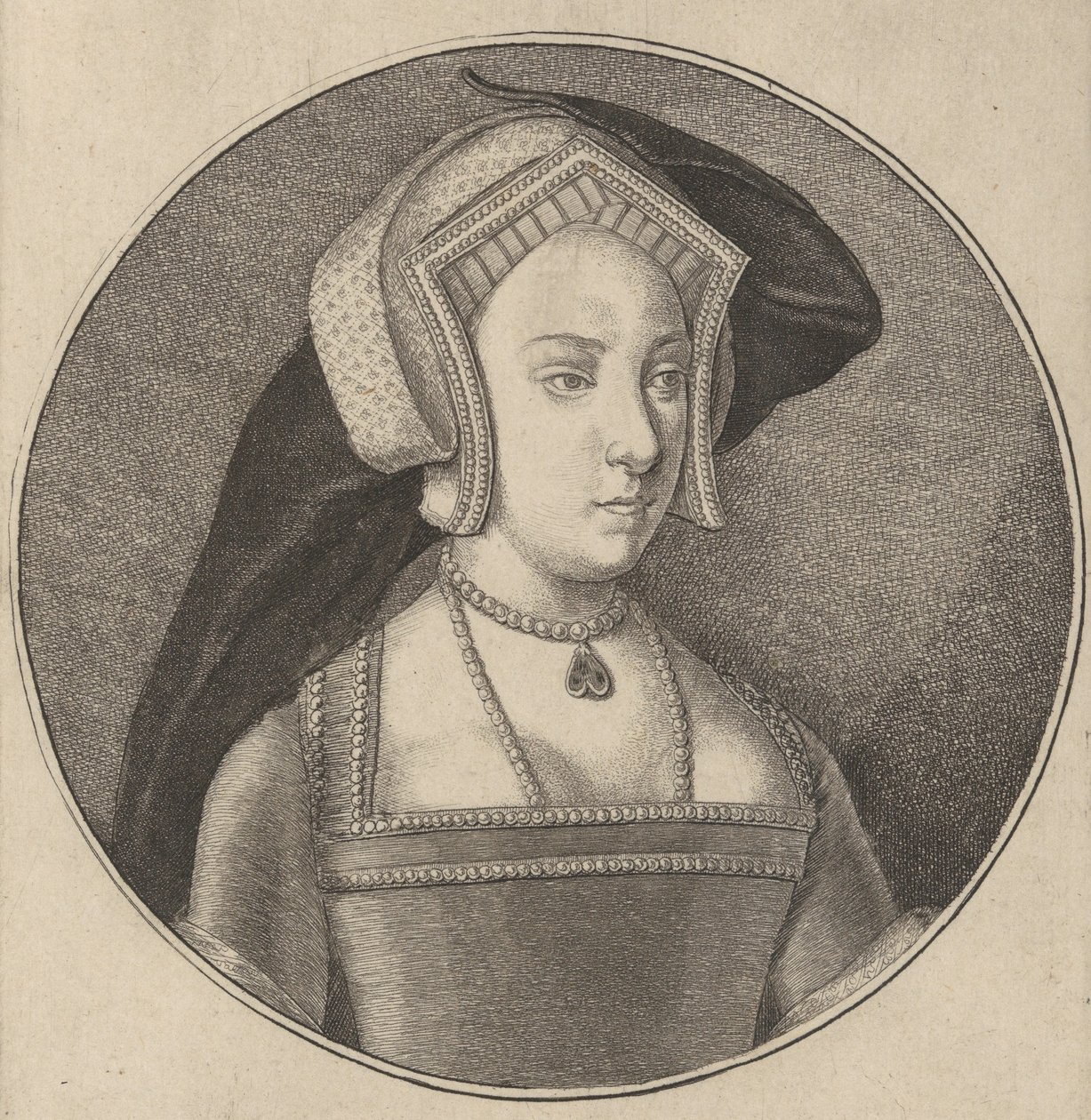 Księżniczka Maria córka Henryka VIII Anglii, 1647., 1647. autorstwa Wenceslaus Hollar