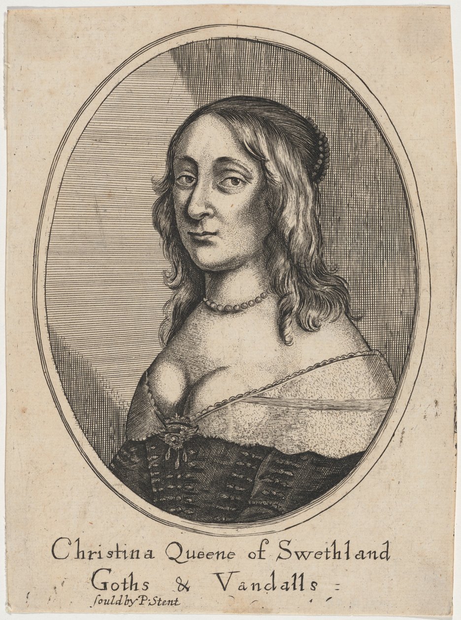 Królowa Krystyna autorstwa Wenceslaus Hollar