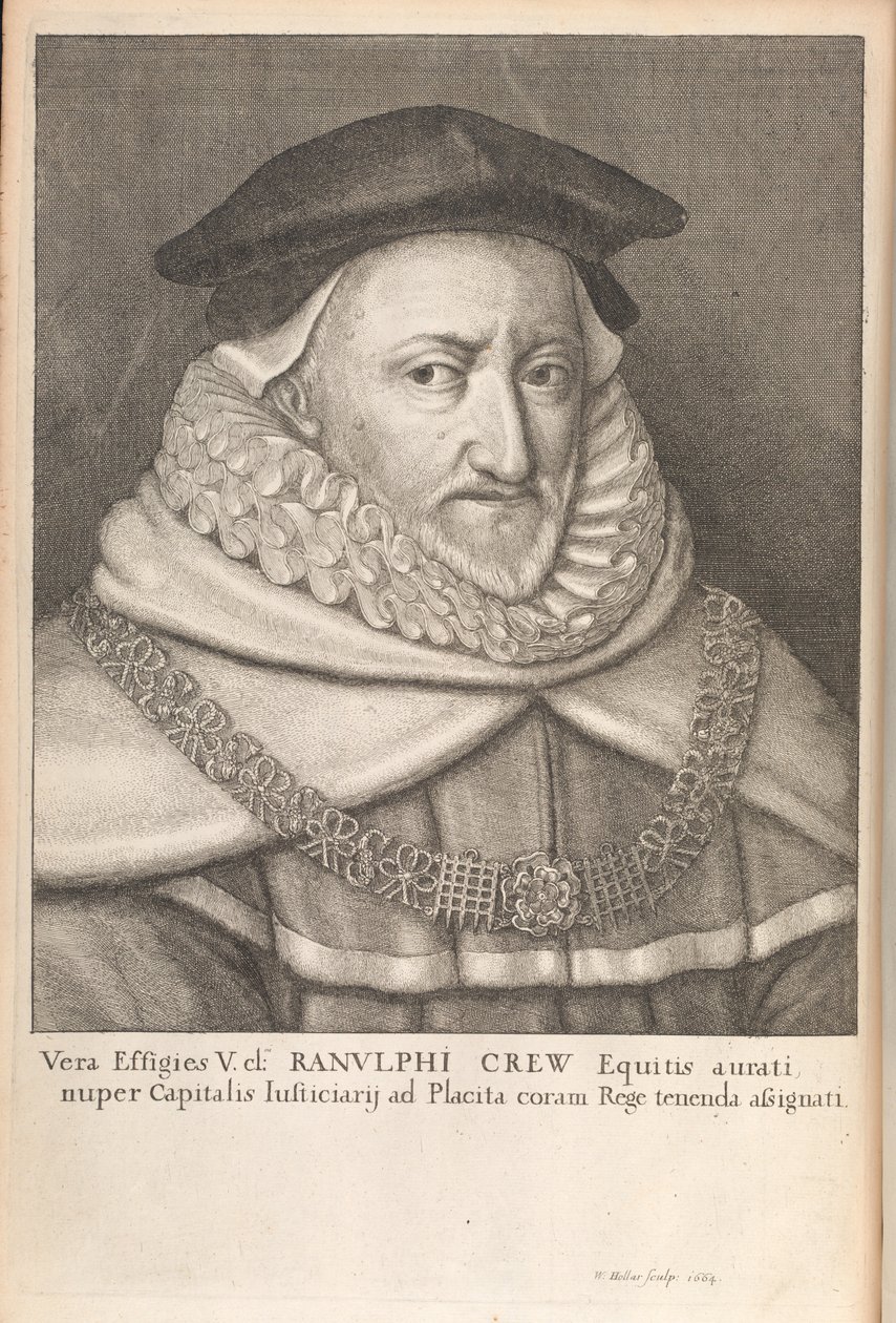 Ranulph Crew, z „Historical Memorials of the English Laws” Williama Dugdale