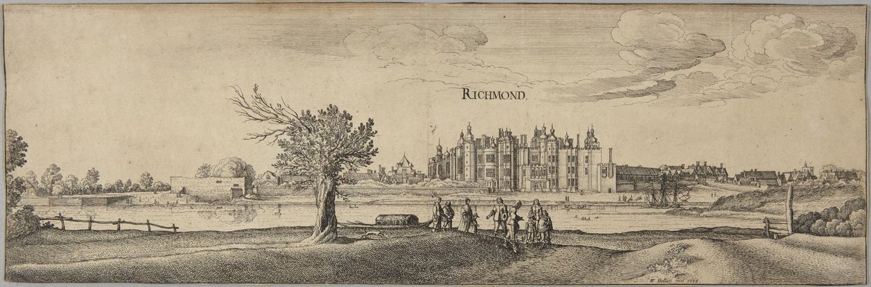 Richmond Park autorstwa Wenceslaus Hollar