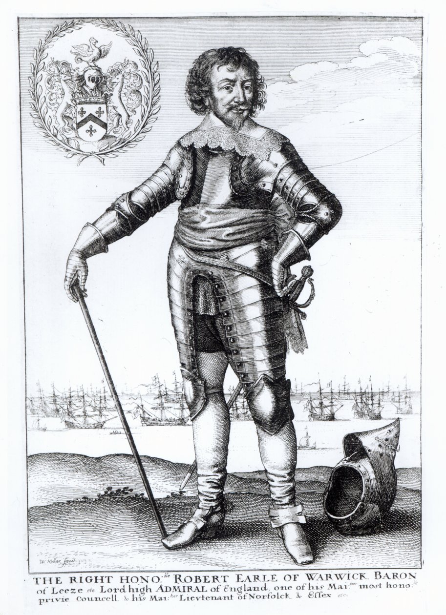 Robert Rich, 2. hrabia Warwick autorstwa Wenceslaus Hollar