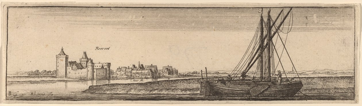Roerort, ok. 1632. autorstwa Wenceslaus Hollar