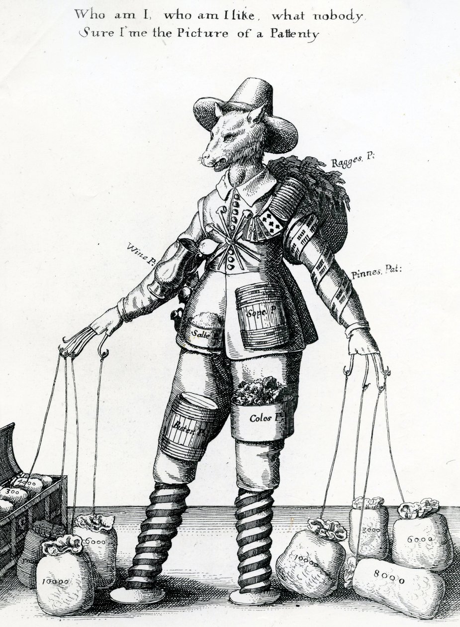 Druk satyryczny, 1641-1650 autorstwa Wenceslaus Hollar