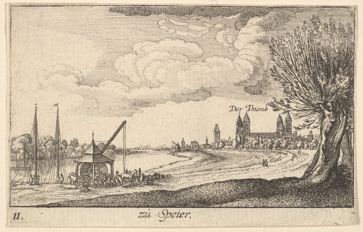 Speyera, 1635. autorstwa Wenceslaus Hollar