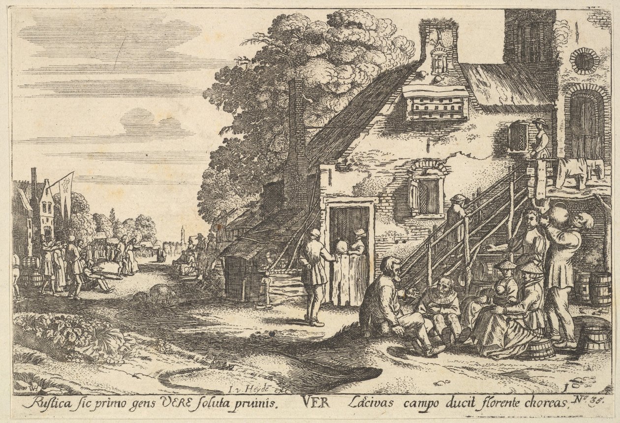 Wiosna, 1629. autorstwa Wenceslaus Hollar