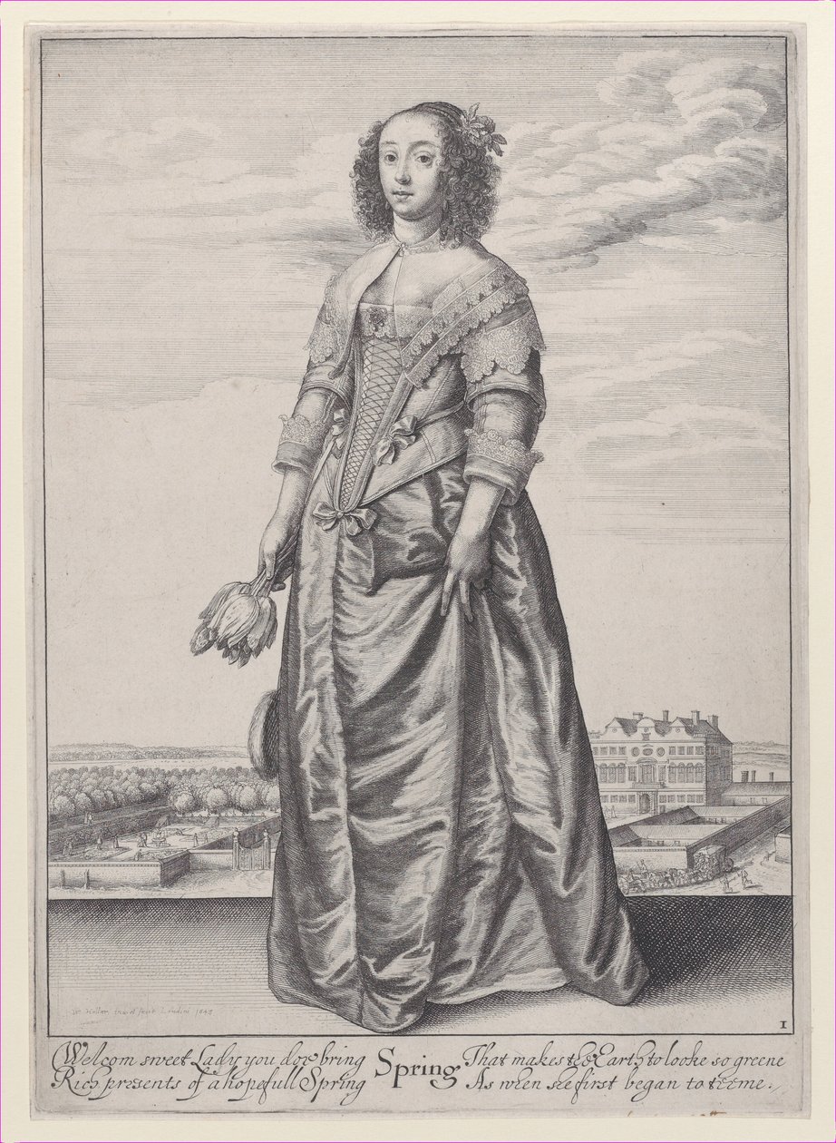 Wiosna, z pór roku, 1643-44., 1643-44. autorstwa Wenceslaus Hollar