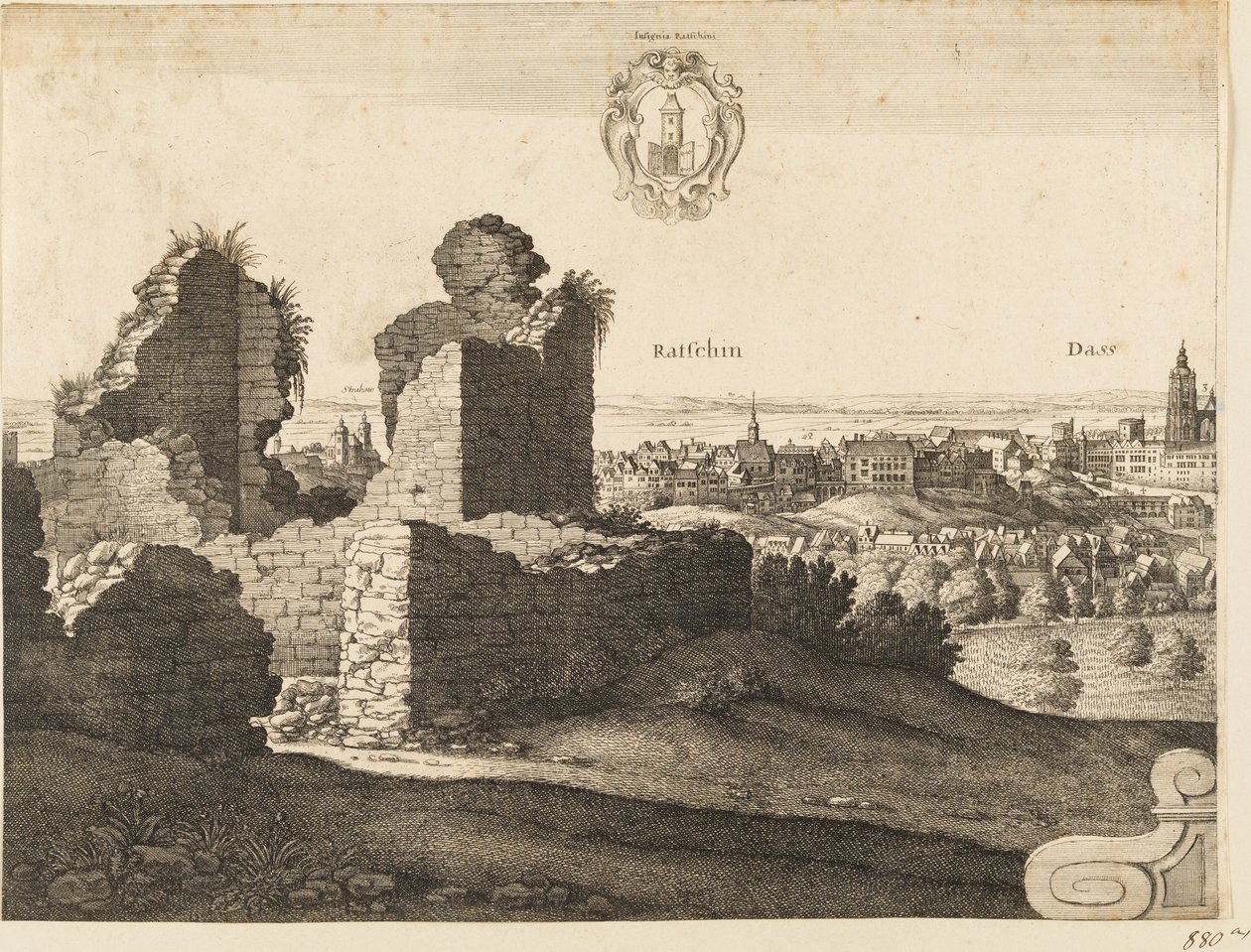 Duża perspektywa Pragi autorstwa Wenceslaus Hollar