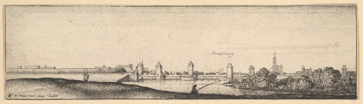 Strasburg, 1642-44. autorstwa Wenceslaus Hollar