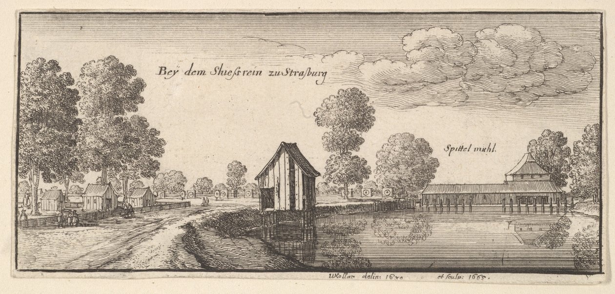 Strasburg, 1665. autorstwa Wenceslaus Hollar