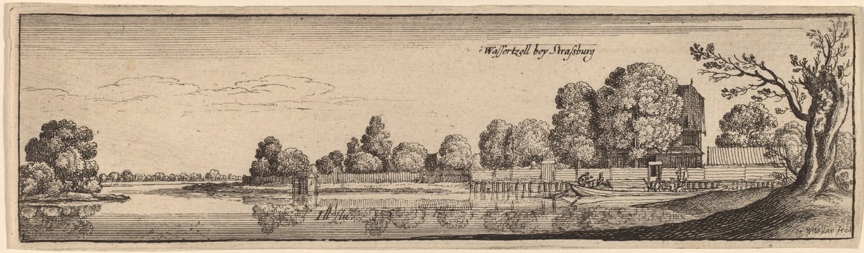 Strasburg: opłata drogowa autorstwa Wenceslaus Hollar