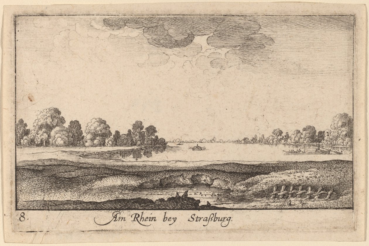 Strasburg: Urząd Poboru Opłat autorstwa Wenceslaus Hollar