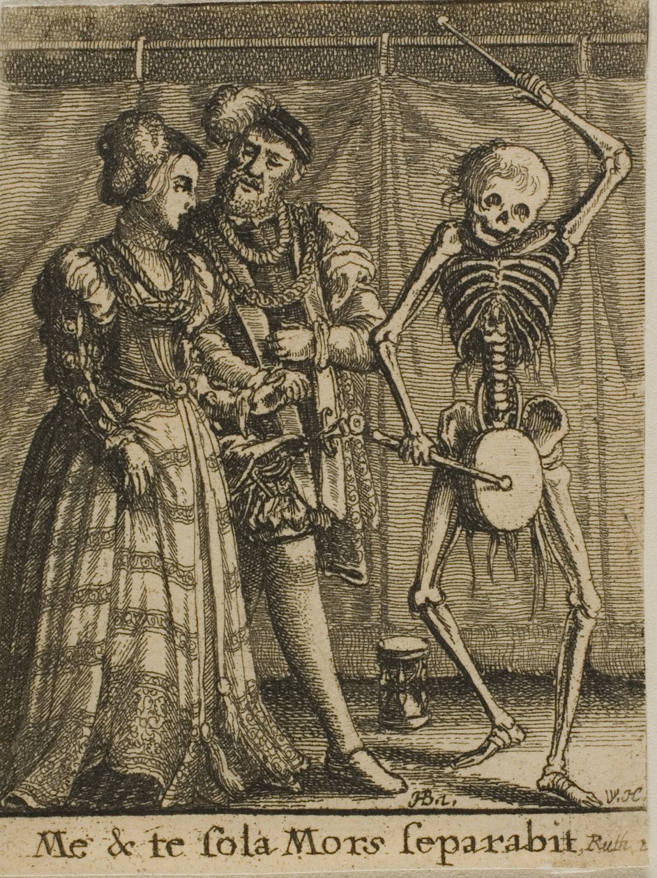 Para Małżeńska i Śmierć autorstwa Wenceslaus Hollar