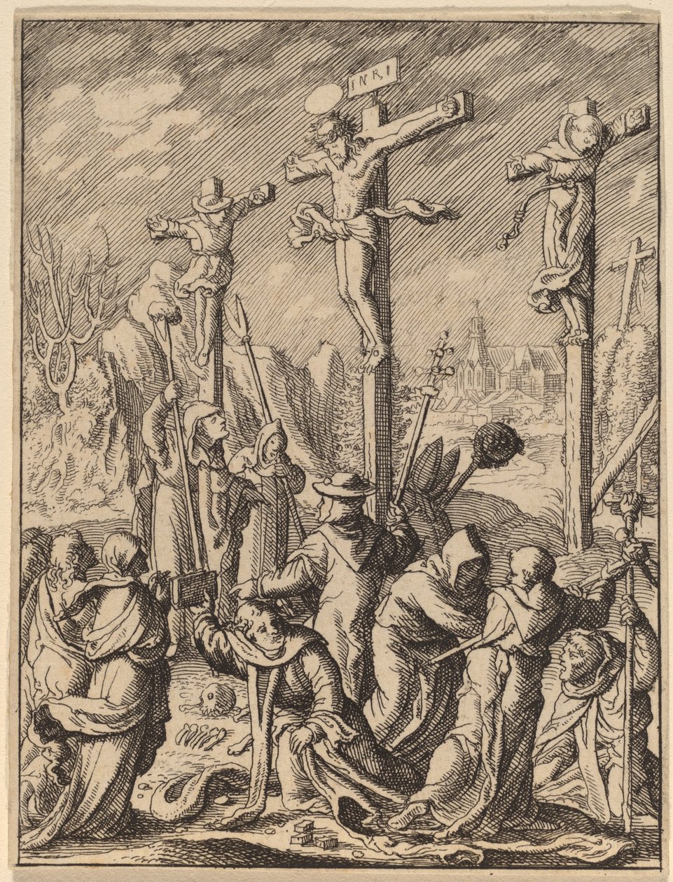 Ukrzyżowanie autorstwa Wenceslaus Hollar