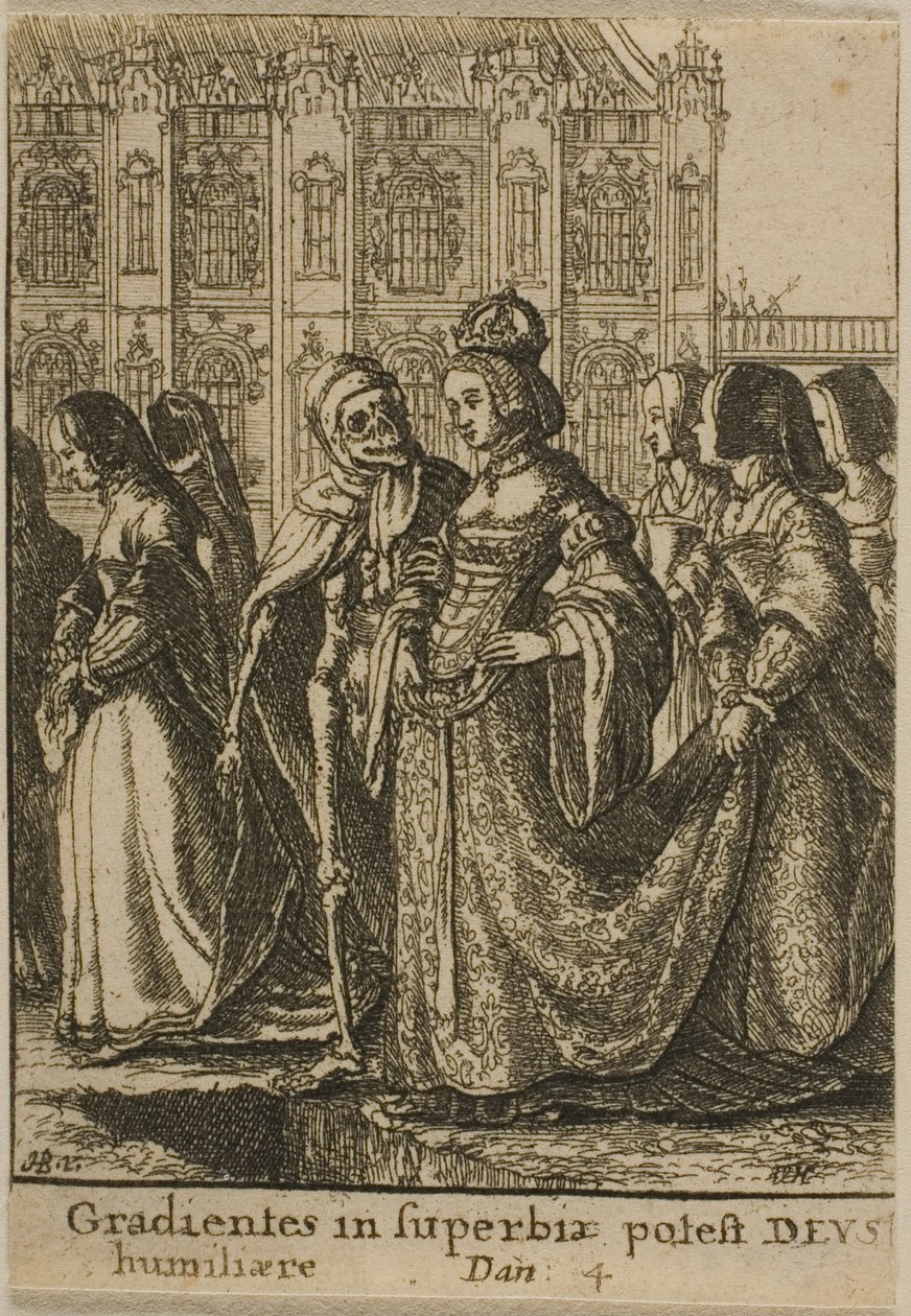 Cesarzowa i Śmierć autorstwa Wenceslaus Hollar