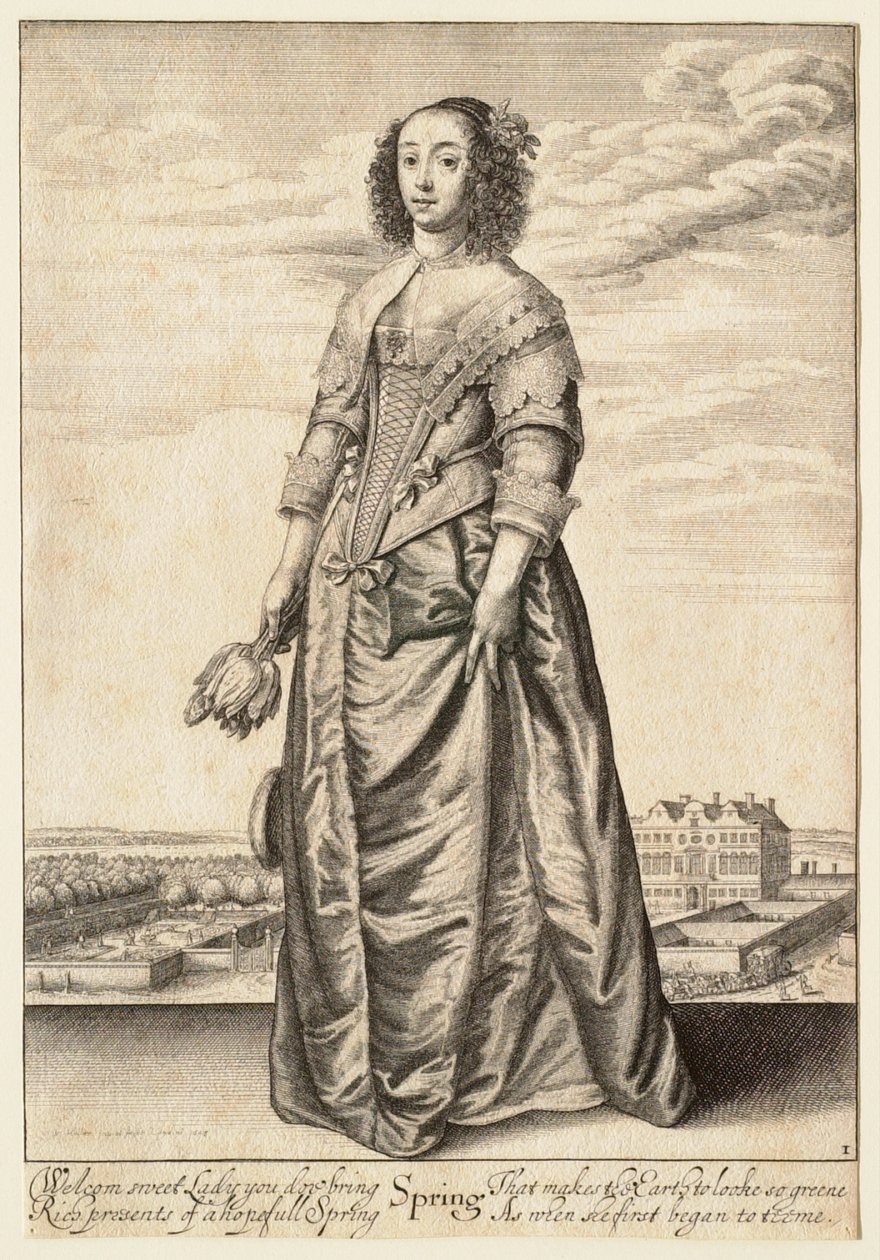 Cztery pory roku: Wiosna autorstwa Wenceslaus Hollar