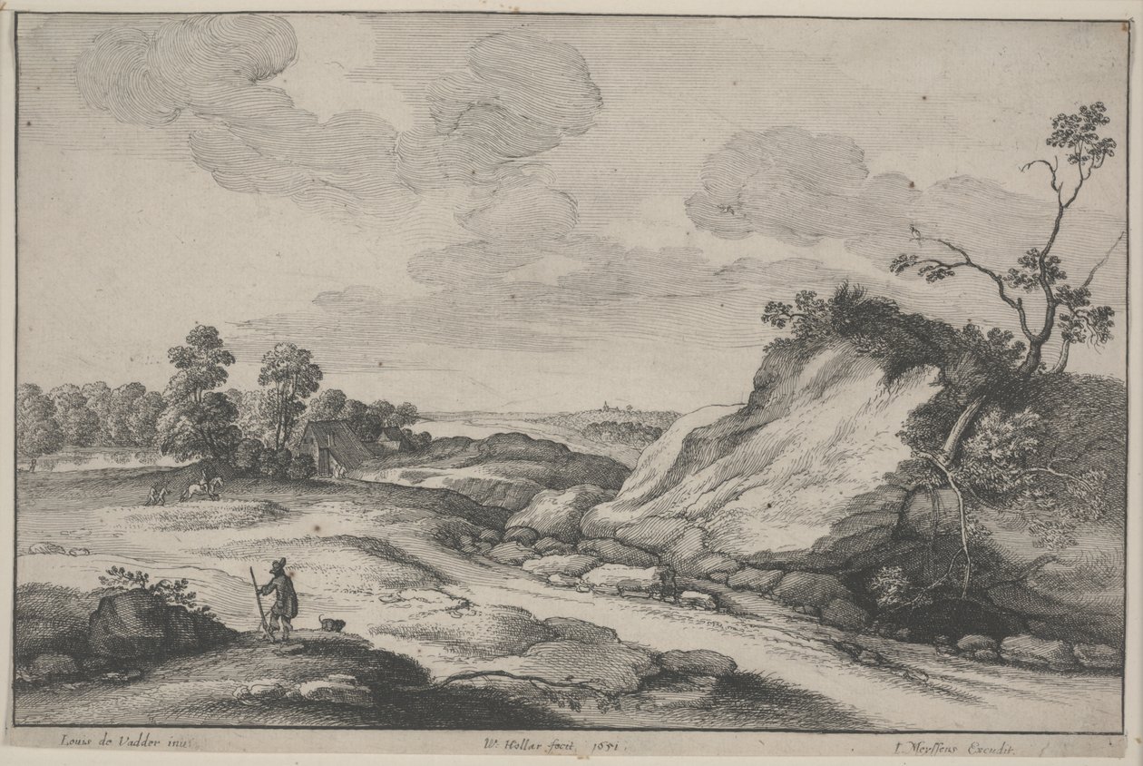 Myśliwy autorstwa Wenceslaus Hollar