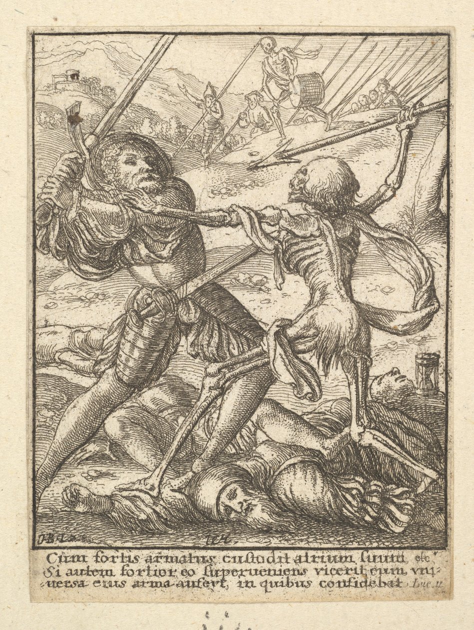 Rycerz z Tańca Śmierci, 1651. autorstwa Wenceslaus Hollar