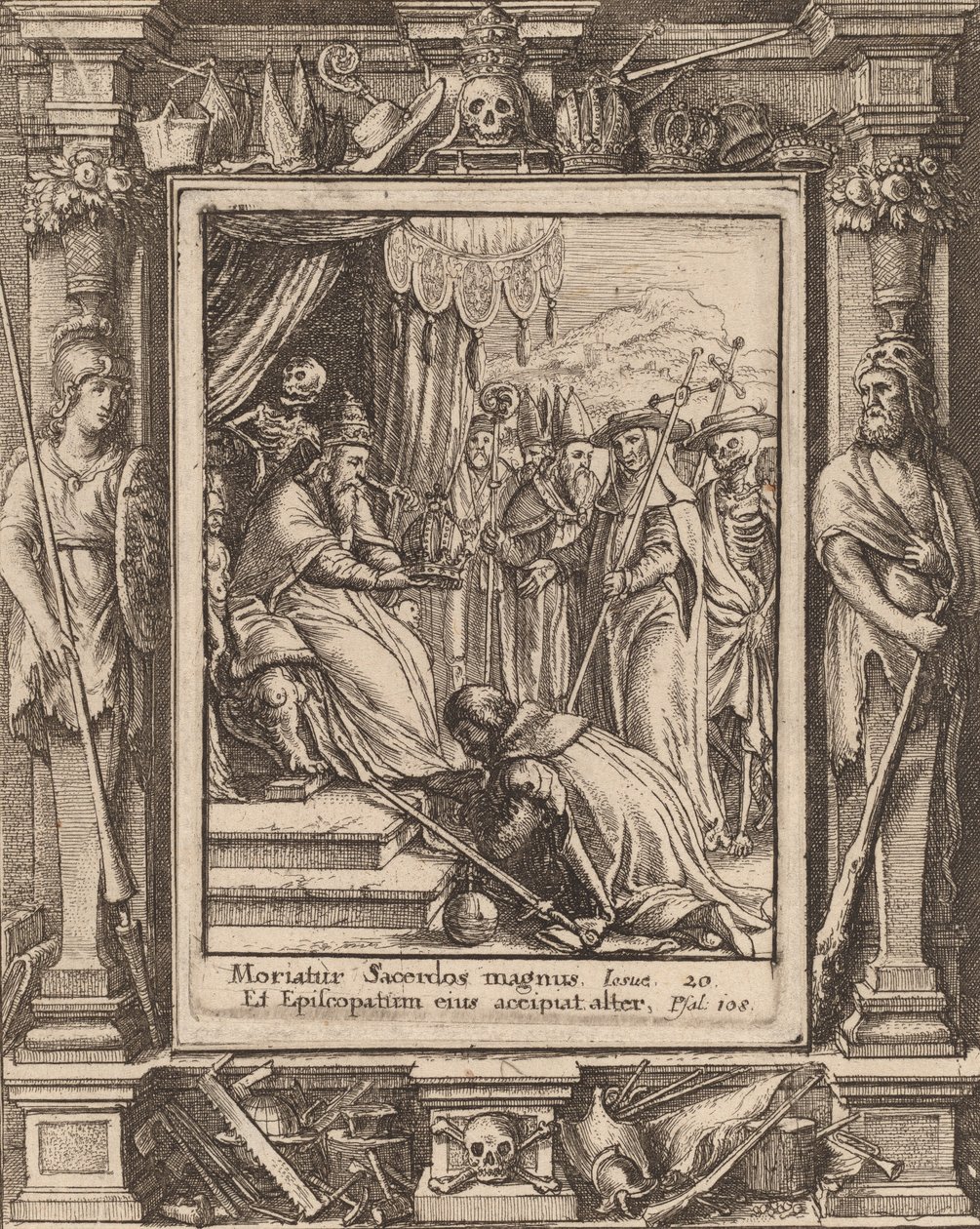 Papież, 1651. autorstwa Wenceslaus Hollar