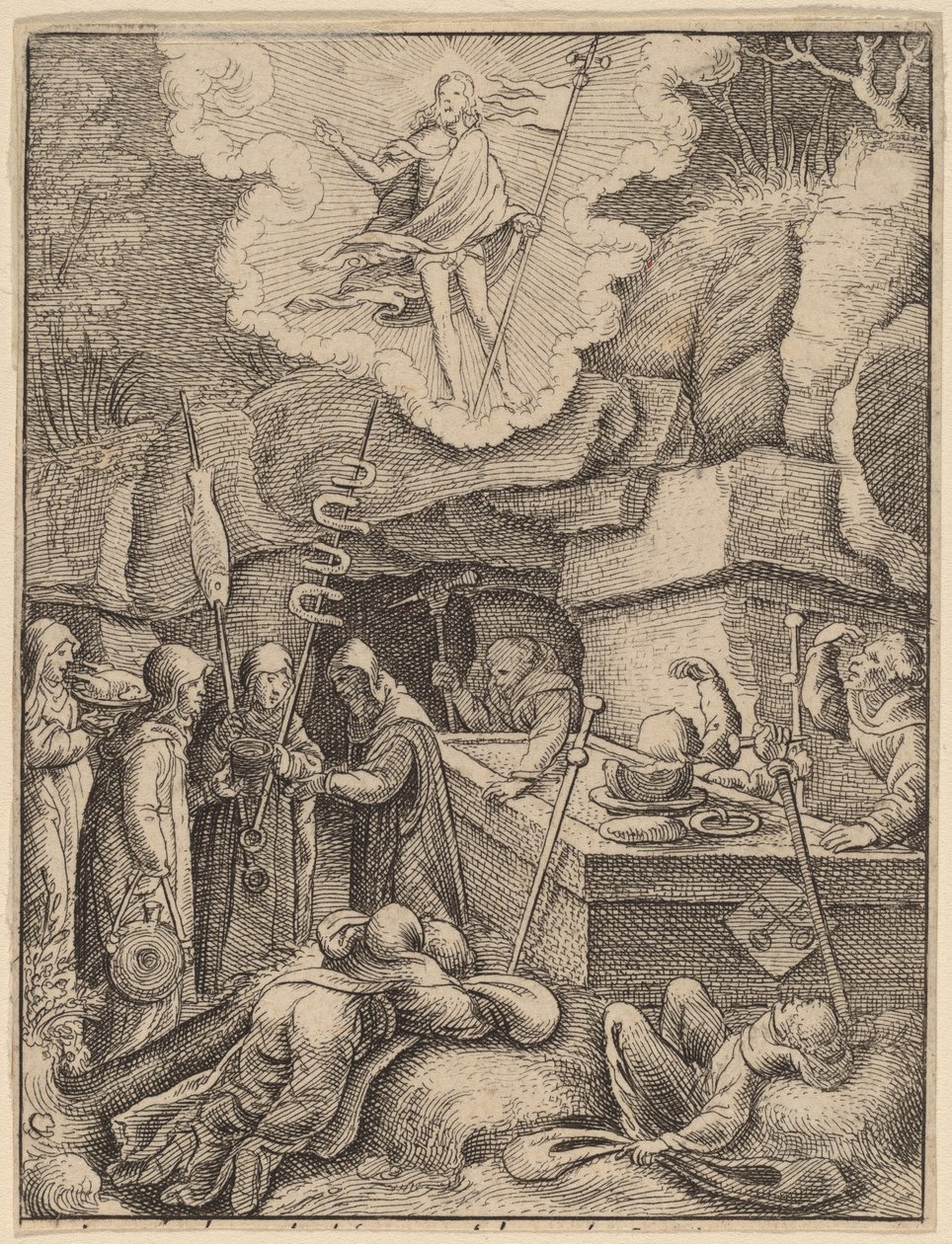 Zmartwychwstanie autorstwa Wenceslaus Hollar