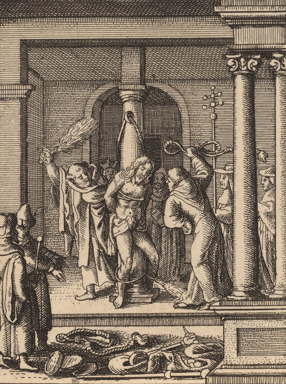 Biczowanie. autorstwa Wenceslaus Hollar
