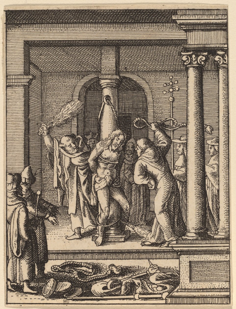 Biczowanie autorstwa Wenceslaus Hollar
