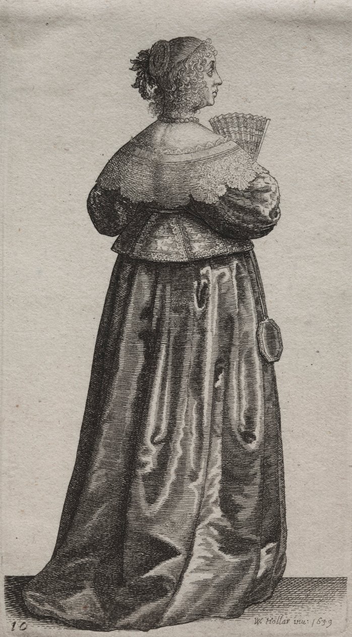 Kilka zwyczajów angielskich kobiet, od szlachty do kobiet wiejskich…, 1639. autorstwa Wenceslaus Hollar