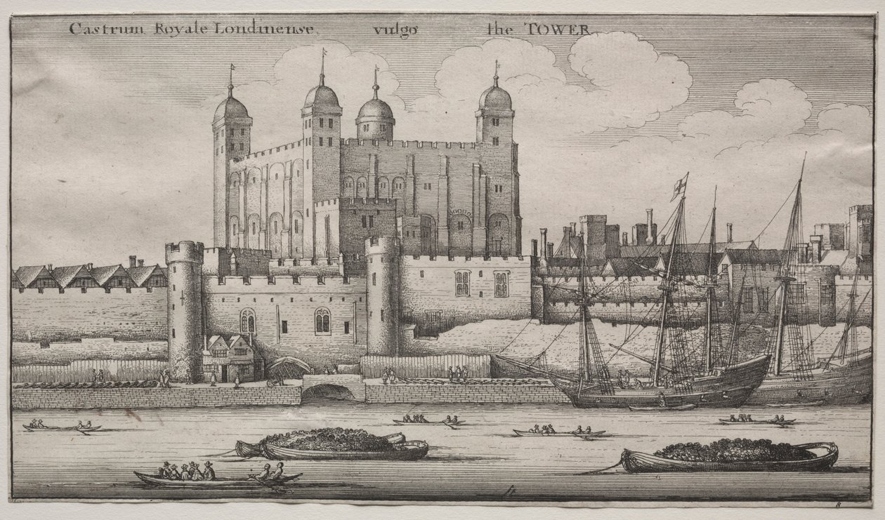 Wieża w Londynie. autorstwa Wenceslaus Hollar