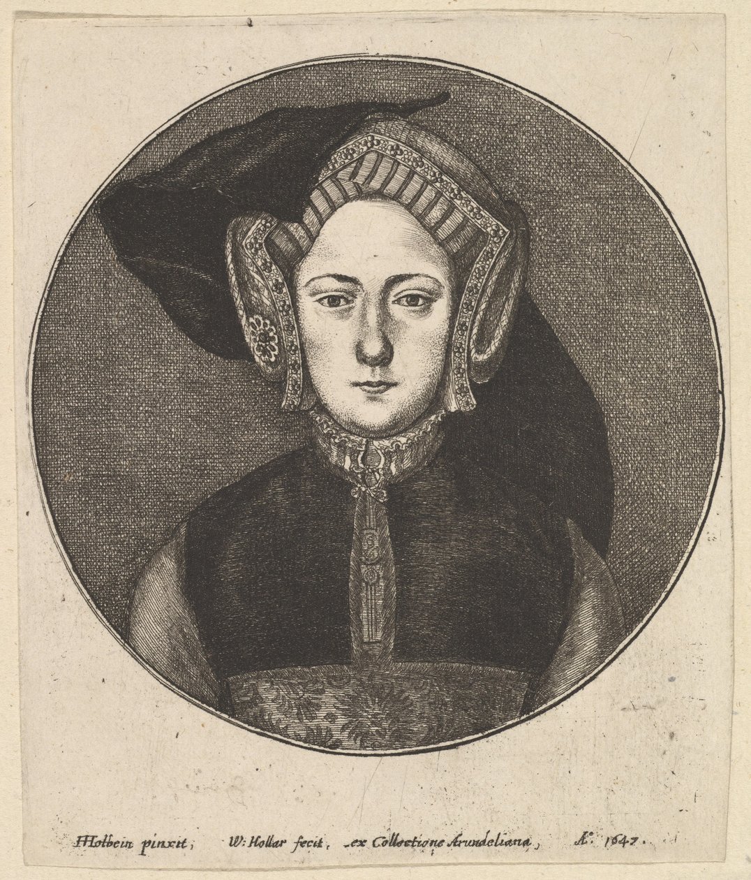 Nieznana kobieta, 1647. autorstwa Wenceslaus Hollar