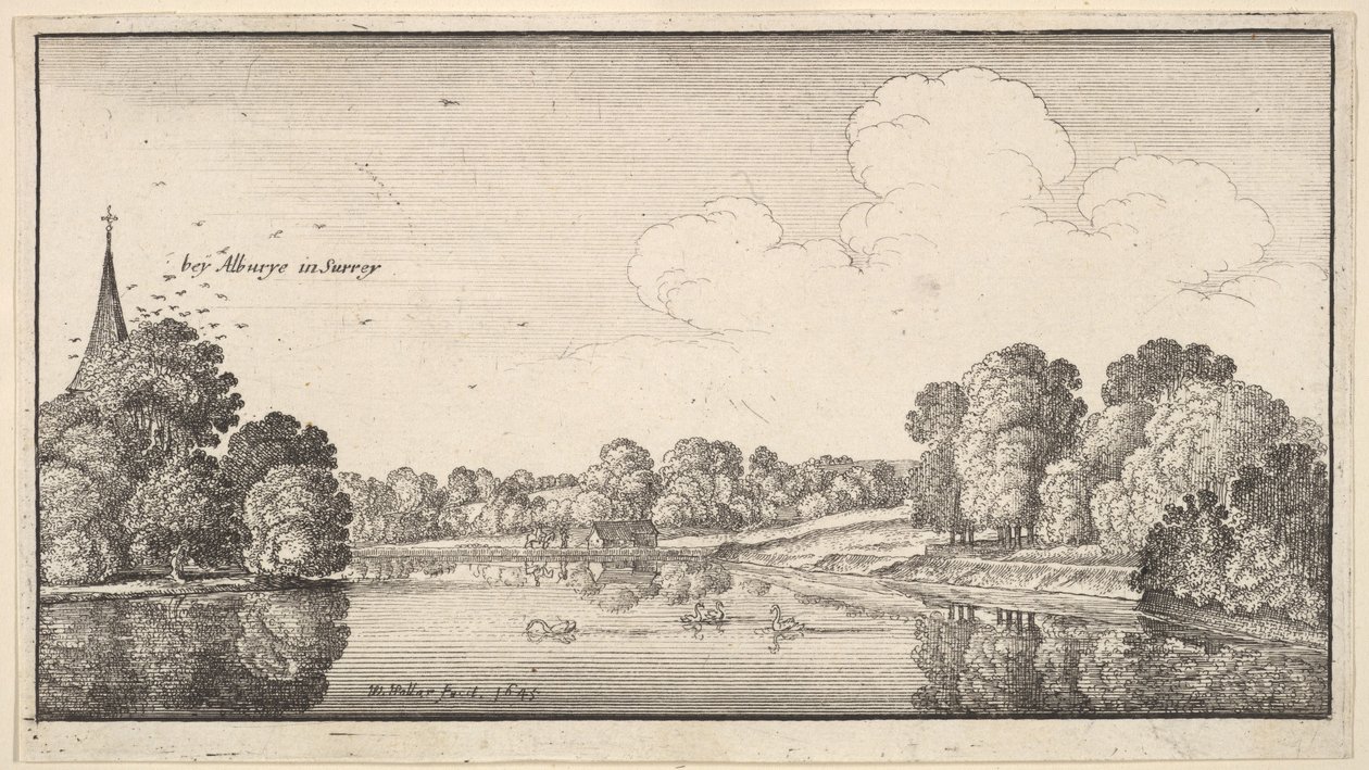 Zobacz okolice Albury autorstwa Wenceslaus Hollar