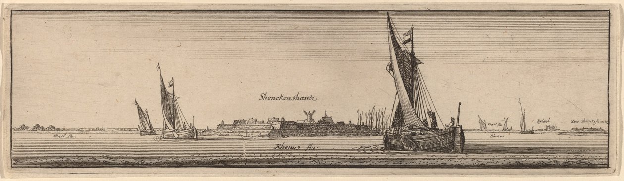 Widok na Shenckenschantz autorstwa Wenceslaus Hollar
