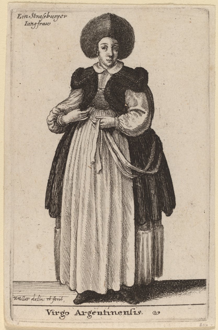 argentyńska dziewica autorstwa Wenceslaus Hollar