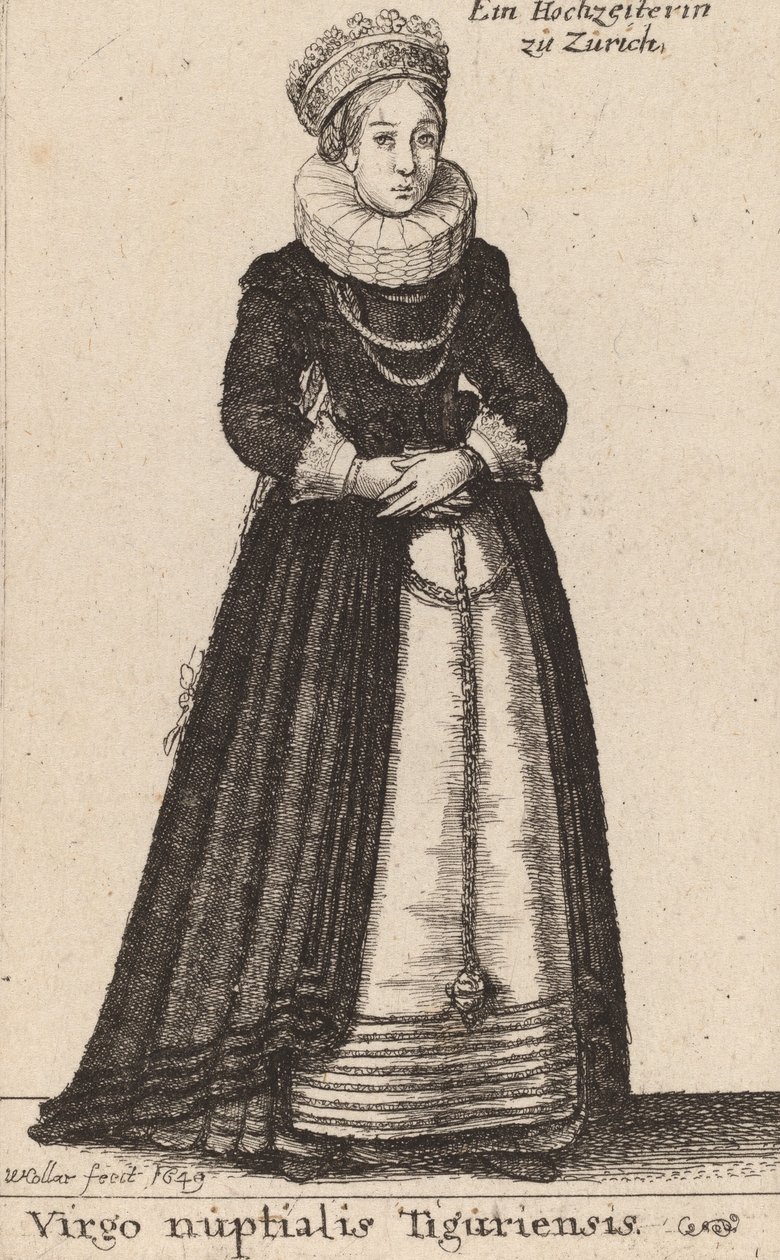Dziewica z Tigurii Wesele, 1649. autorstwa Wenceslaus Hollar