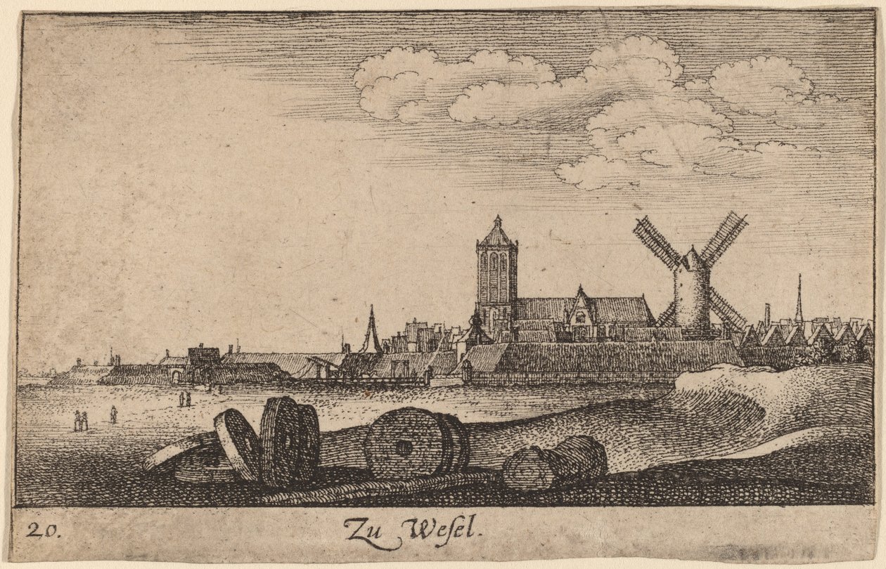 Wesel autorstwa Wenceslaus Hollar