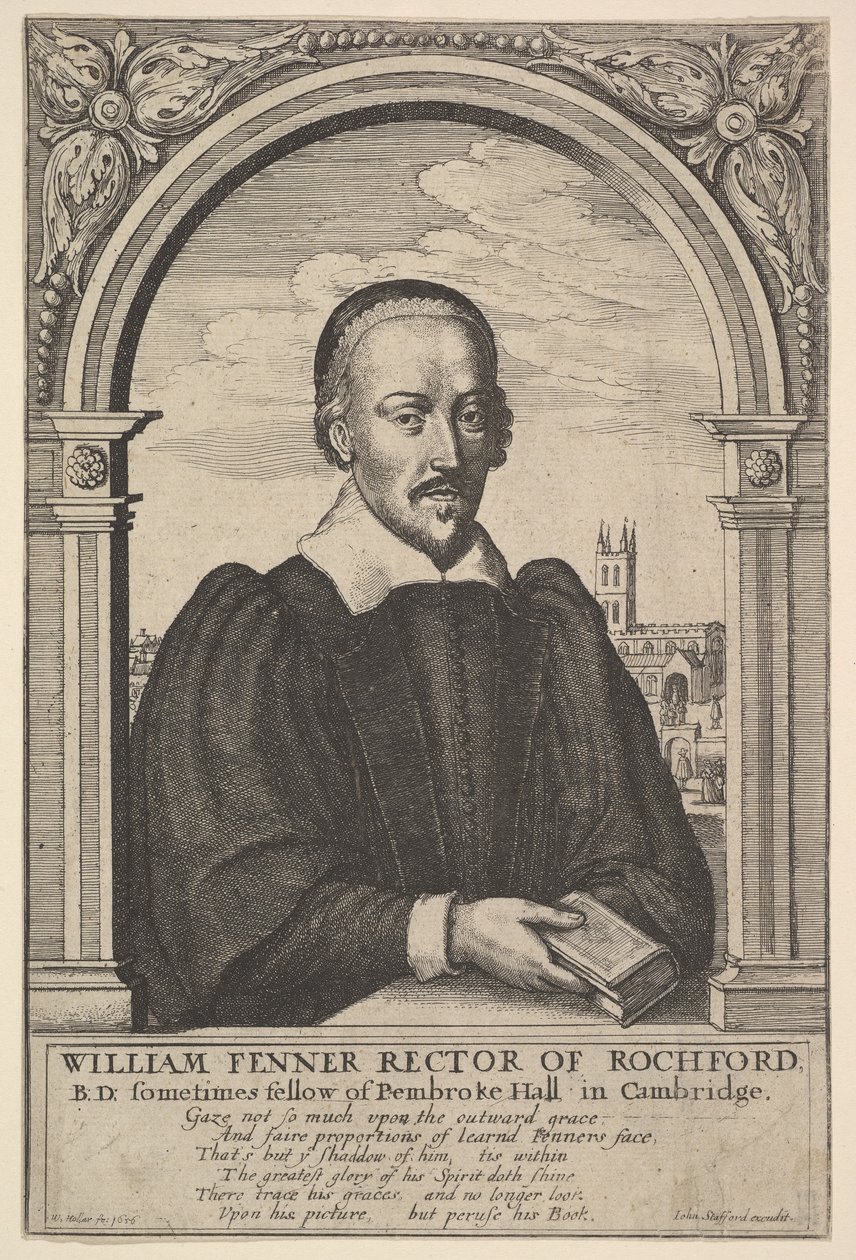 William Fenner, rektor Rochford, 1656. autorstwa Wenceslaus Hollar