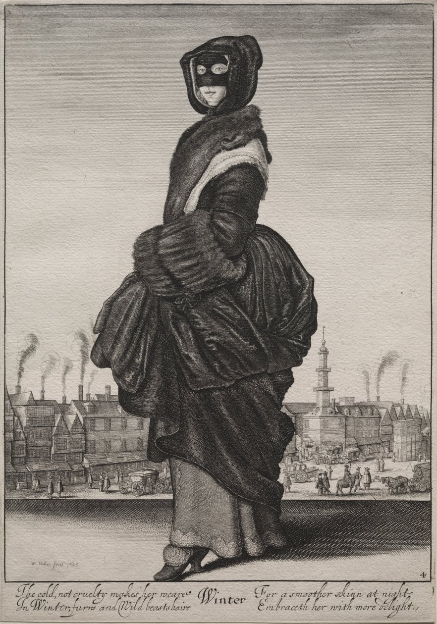 Zima autorstwa Wenceslaus Hollar
