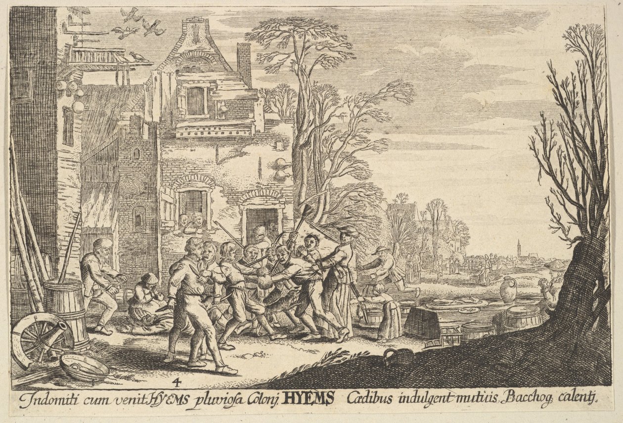 Zima 1629. autorstwa Wenceslaus Hollar