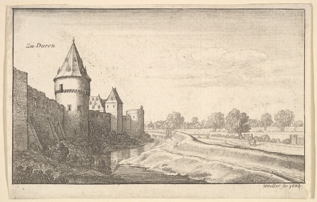 Zu Düren, z cyklu „European Views” autorstwa Wenceslaus Hollar