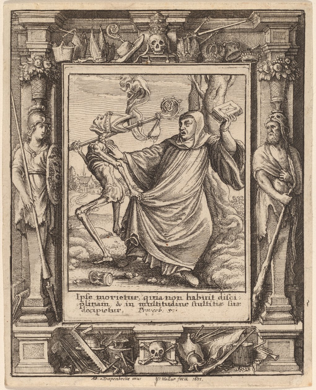Opat autorstwa Wenceslaus Hollar after Hans Holbein the Younger after Abraham van Diepenbeeck