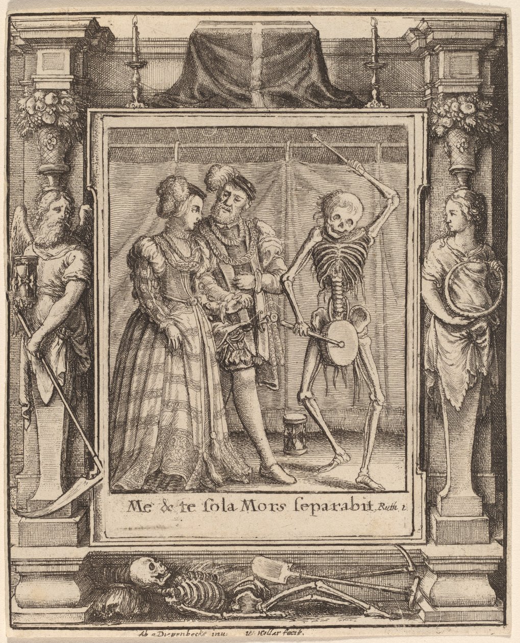 Para ślubna autorstwa Wenceslaus Hollar after Hans Holbein the Younger after Abraham van Diepenbeeck