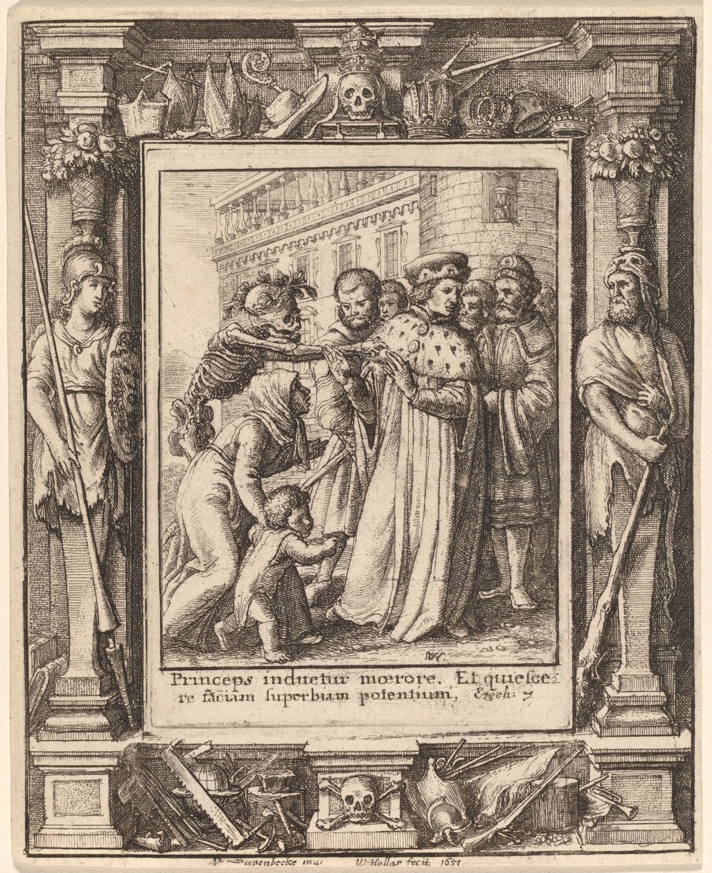 Książę autorstwa Wenceslaus Hollar after Hans Holbein the Younger after Abraham van Diepenbeeck