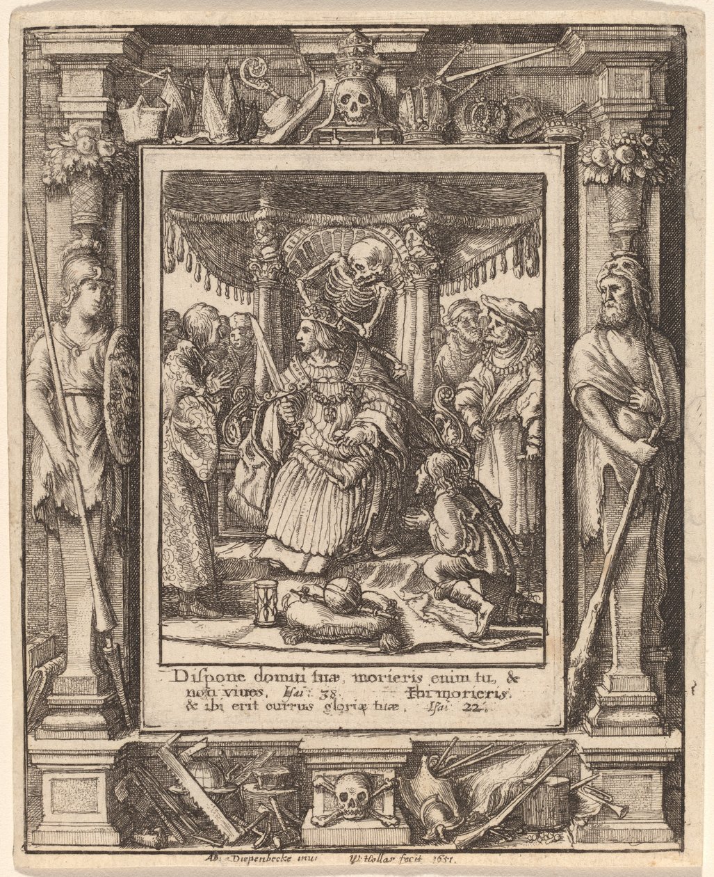 cesarz autorstwa Wenceslaus Hollar after Hans Holbein the Younger after Abraham van Diepenbeeck