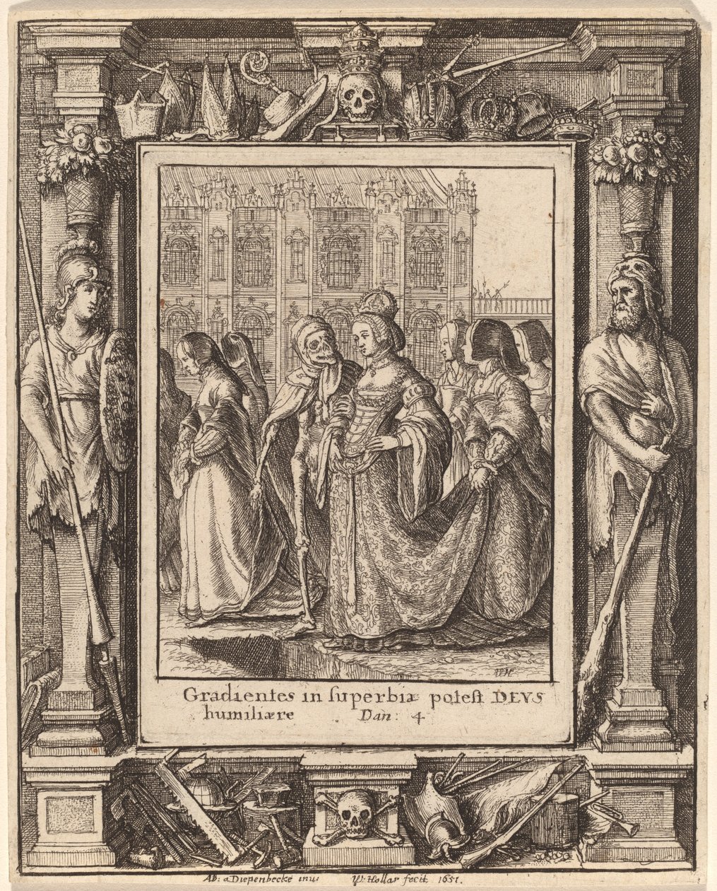 Cesarzowa autorstwa Wenceslaus Hollar after Hans Holbein the Younger after Abraham van Diepenbeeck