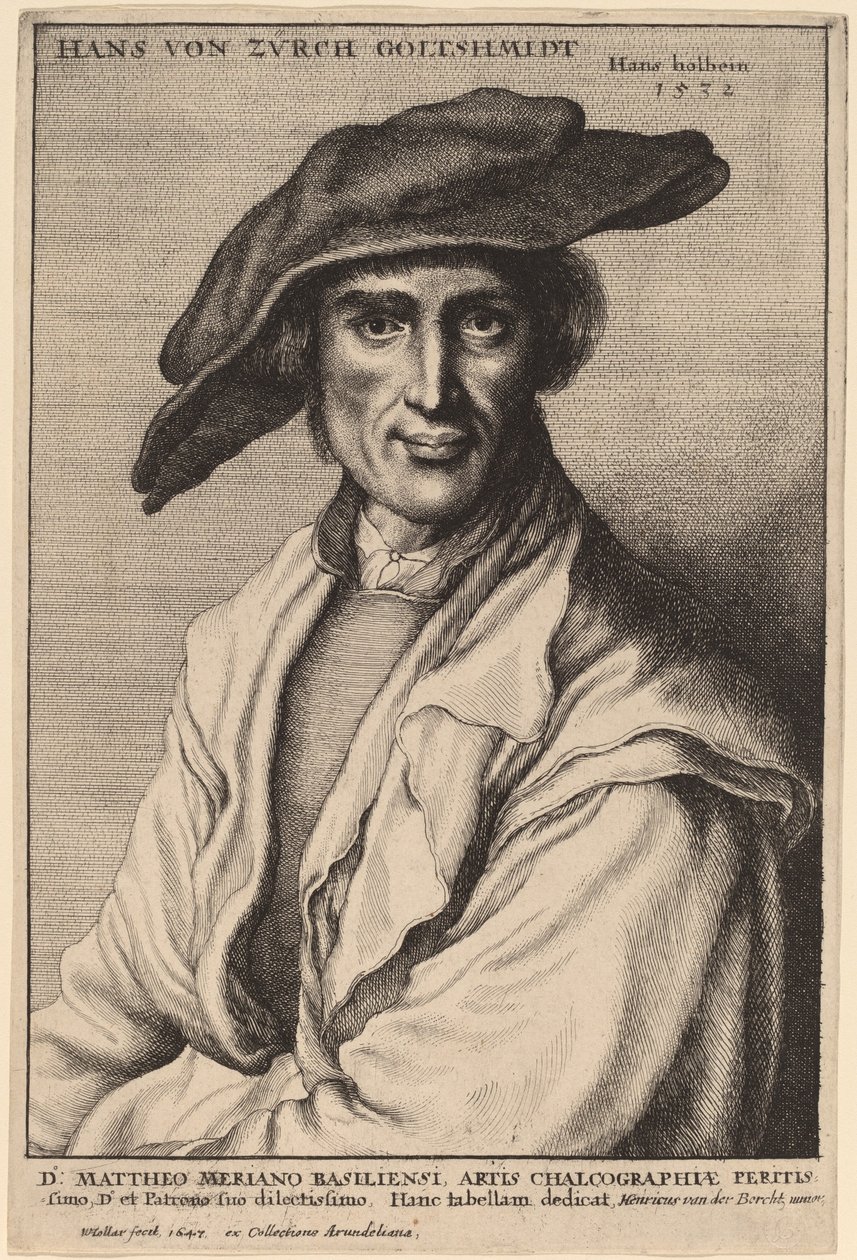 Hans von Zurch, złotnik autorstwa Wenceslaus Hollar after Hans Holbein the Younger