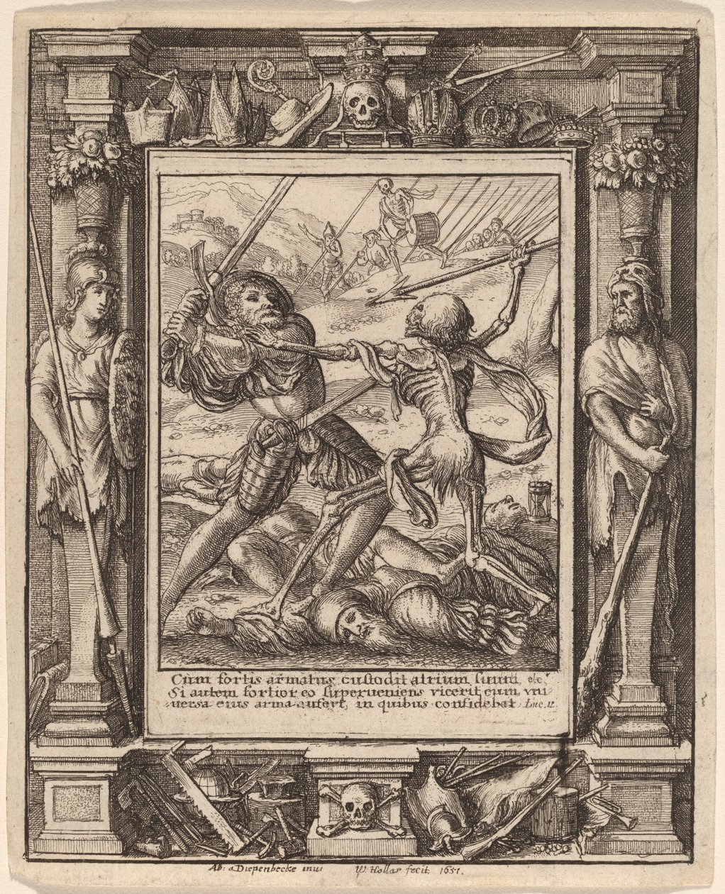 Rycerz autorstwa Wenceslaus Hollar after Hans Holbein the Younger after Abraham van Diepenbeeck