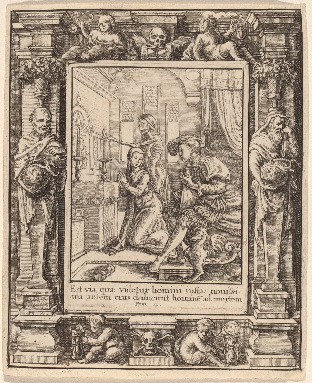 Siostra zakonna autorstwa Wenceslaus Hollar after Hans Holbein the Younger after Abraham van Diepenbeeck