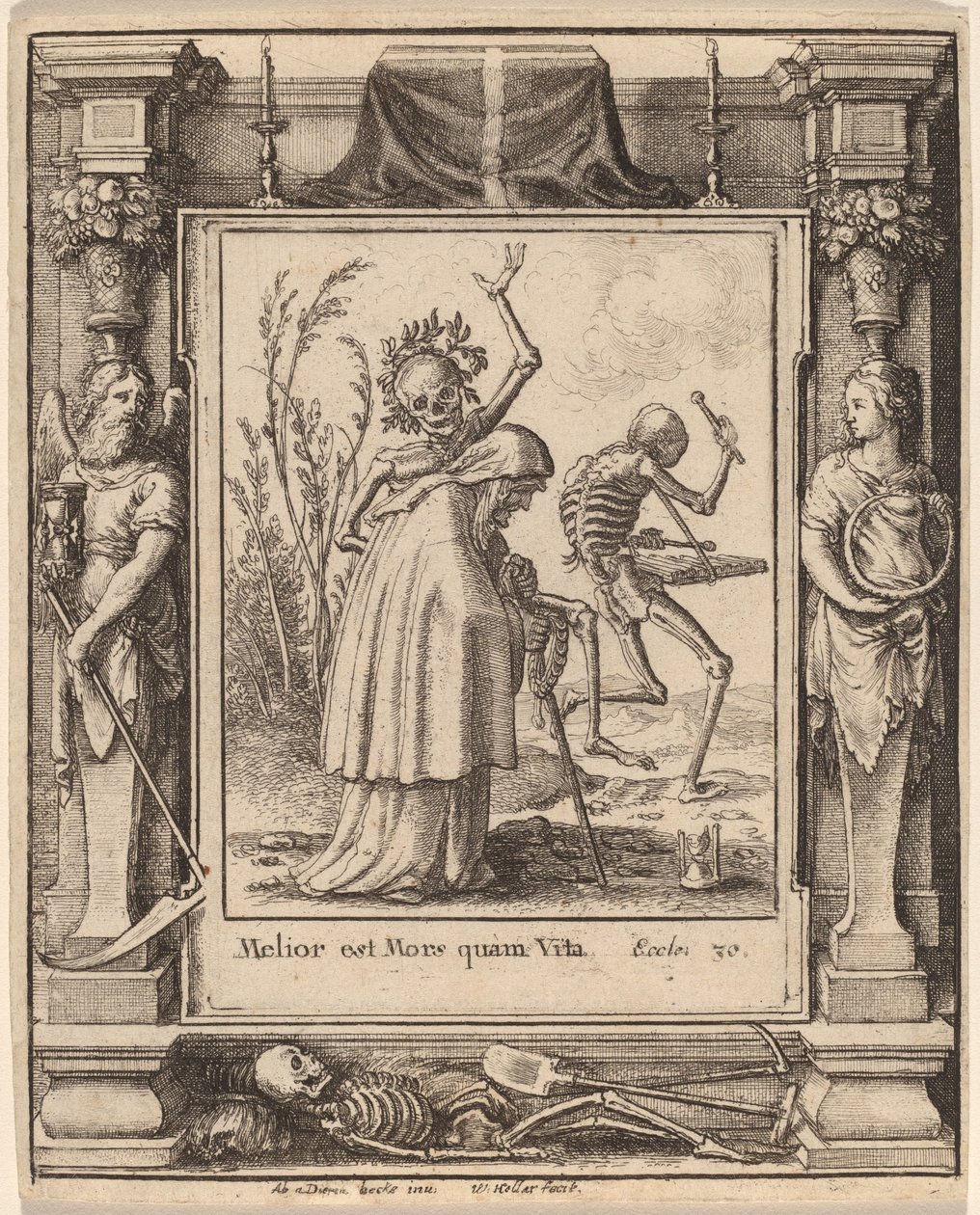Staruszka autorstwa Wenceslaus Hollar after Hans Holbein the Younger after Abraham van Diepenbeeck