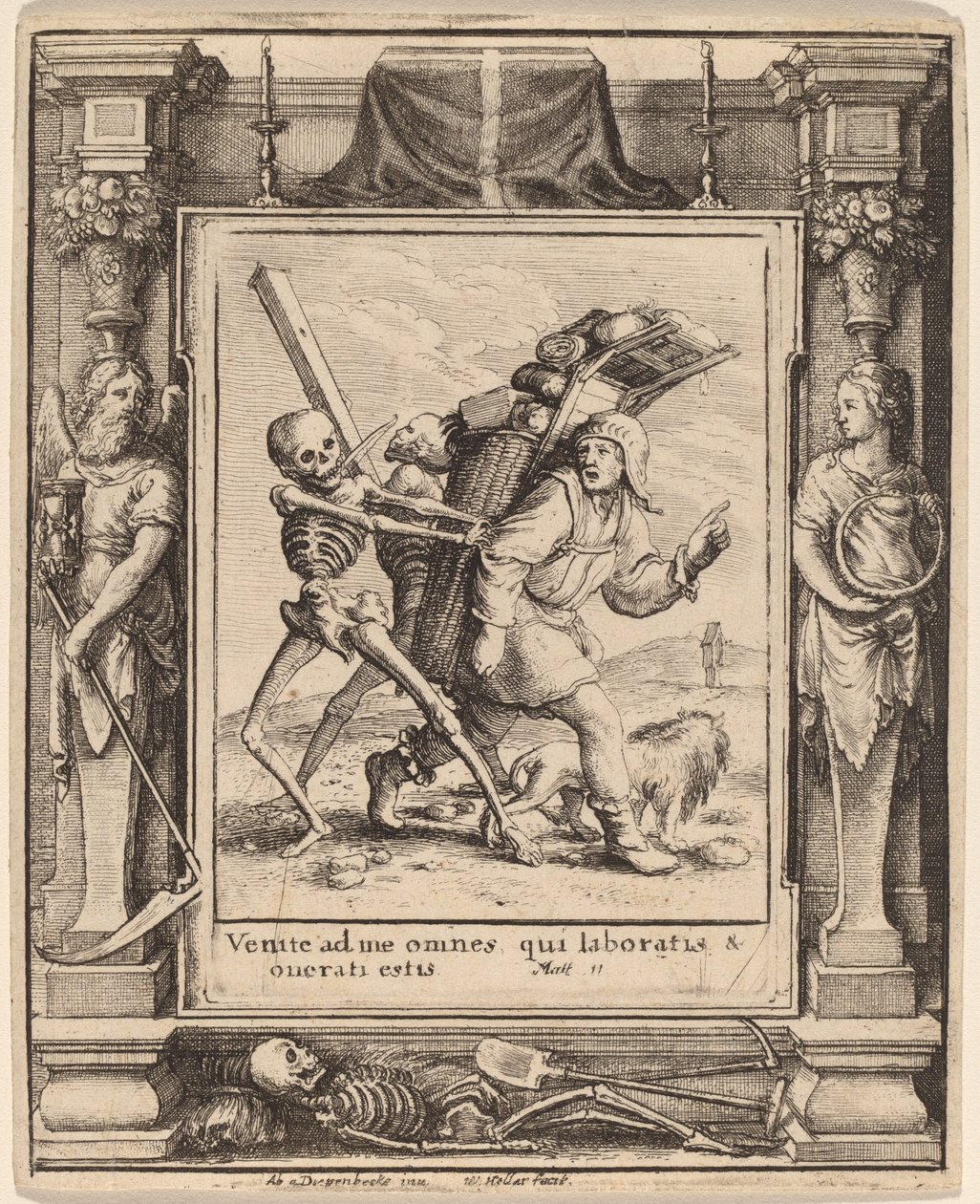 Domokrążca autorstwa Wenceslaus Hollar after Hans Holbein the Younger after Abraham van Diepenbeeck