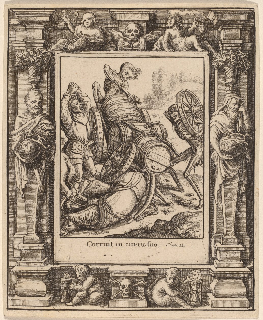 Furman autorstwa Wenceslaus Hollar after Hans Holbein the Younger after Abraham van Diepenbeeck